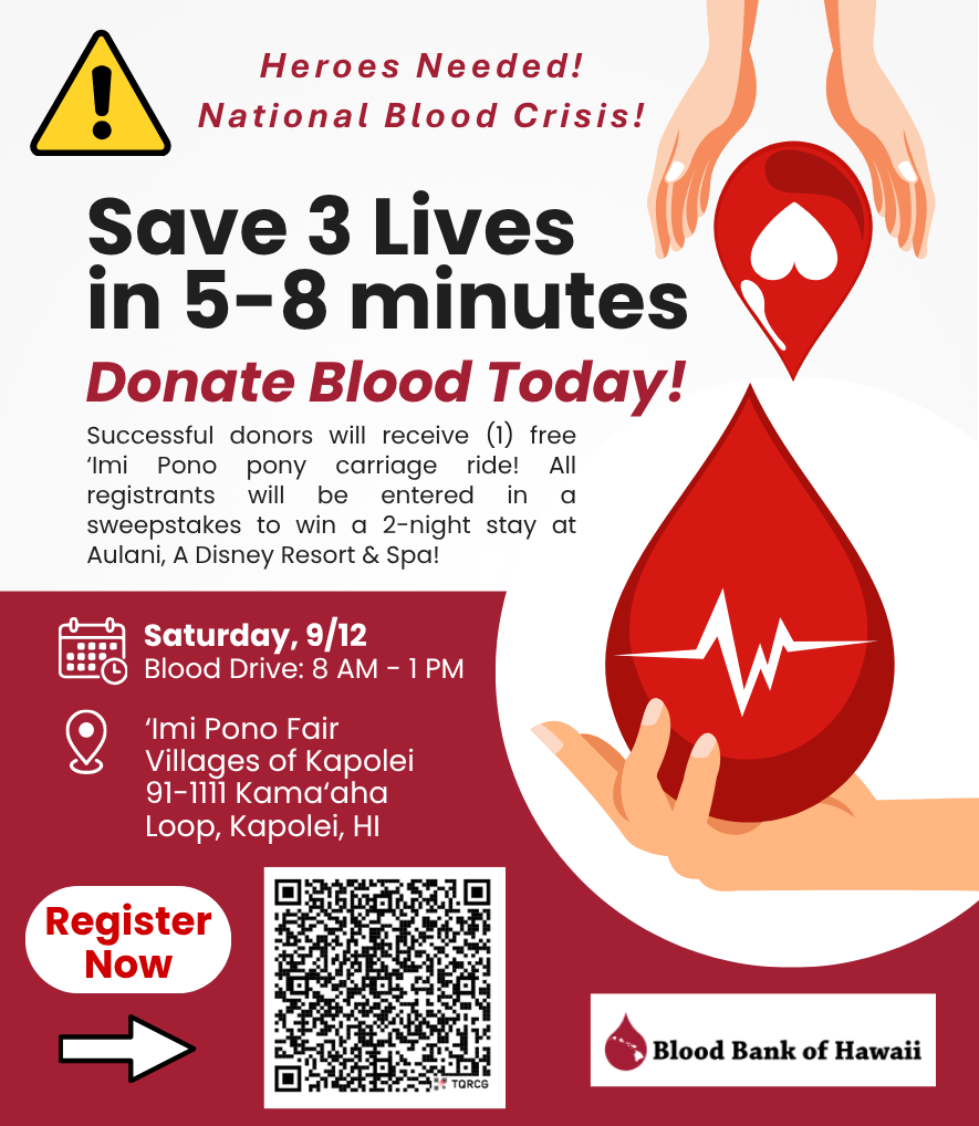 Blood Bank Drive at ‘Imi Pono